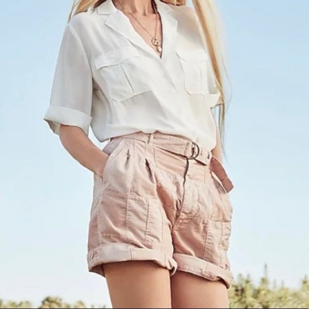 NWT J.Crew Women's Limited-edition D-ring Patchwork Shorts in Warm Clay Size 6